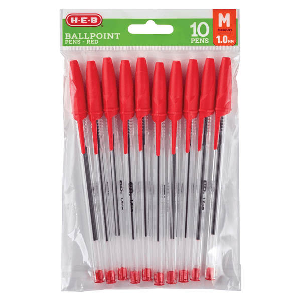 Heb Plumas Rojas Pm 1.0 10 Pz 1 Pz
