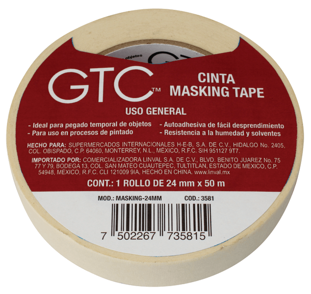 Cinta Masking Tape Uso General 1 Pz