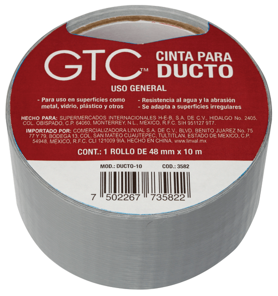 Cinta Para Ducto Uso General 1 Pz