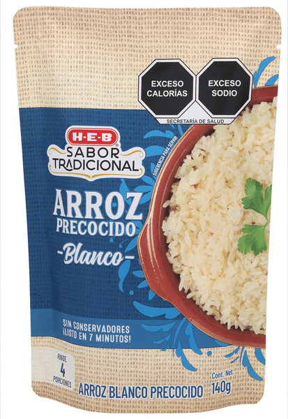 Arroz Precocido Blanco Sabor Tradicional 140 G