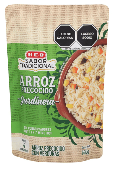 Heb Arroz Precocido Jardinera 140 G