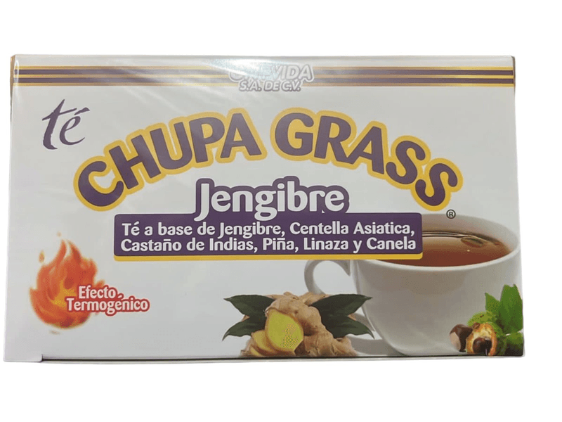 Té Chupa Grass Sabor Jengibre 30 Pz
