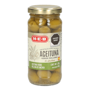 Heb Aceituna Verde Rellena De Anchoa 235 G