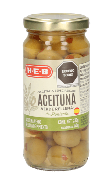 Heb Aceituna Verde Rellena De Pimiento 235 G