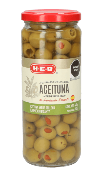 Aceituna Verde Rellena De Pimiento Picante 440 G