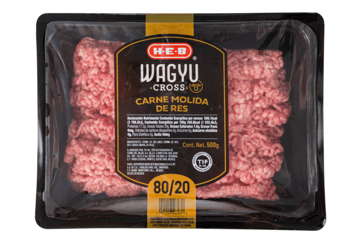 Heb Wagyu Cross Carne Molida De Res 500 G