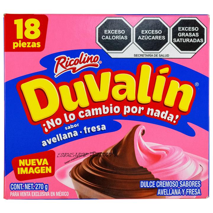 Dulce Cremoso Avellana Fresa 18 Pz
