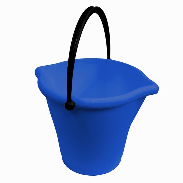 Plastic Trends Cubeta Pikuda 12 L Azul/Negro 1 Pz