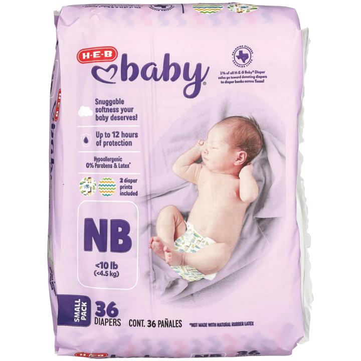 Heb Baby Pañales Etapa Recien Nacido A 4.5 Kg 36 Pz