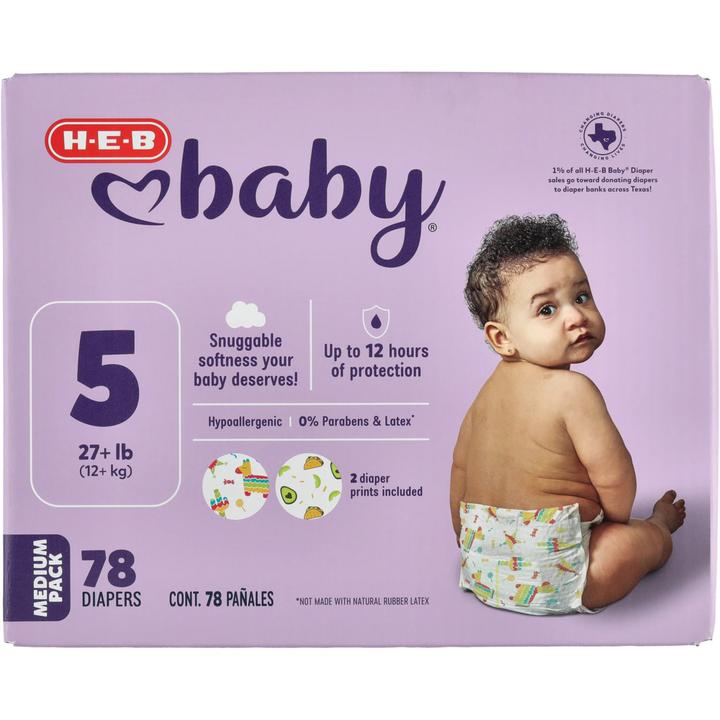 Heb Baby Pañales Etapa 5 12 + Kg Caja 78 Pz