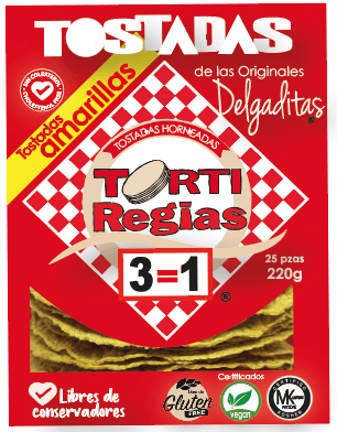 Delgaditas Tortiregias Tostada Amarilla 25 Pz