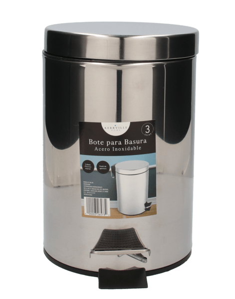 Bote Basura C/Tapa Y Pedal 3l 1 Pz