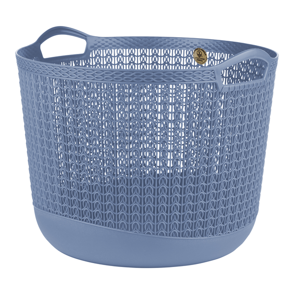 Plásticos La Ardilla Canasta Redonda Mitril Color Turquía Azul 1 Pz