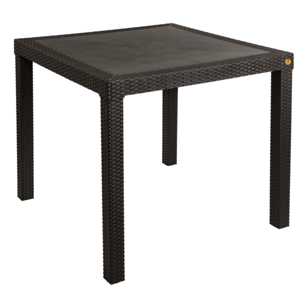 Plásticos La Ardilla Mesa Rattan Chocolate Obscuro 1 Pz