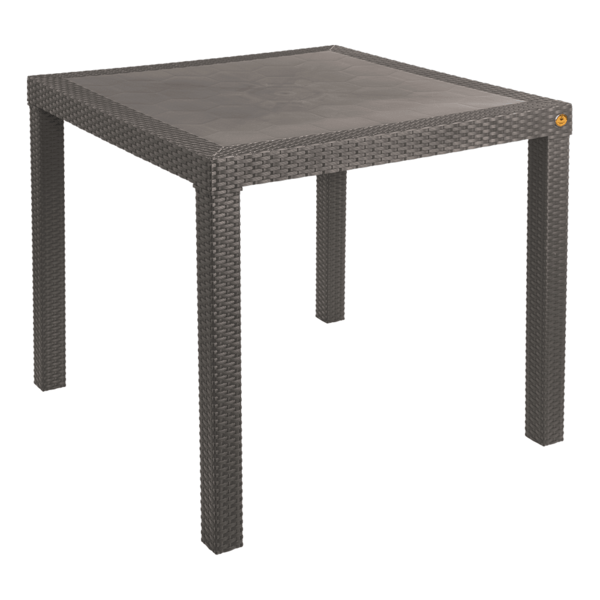 Plásticos La Ardilla Mesa Rattan Gris Humo 1 Pz