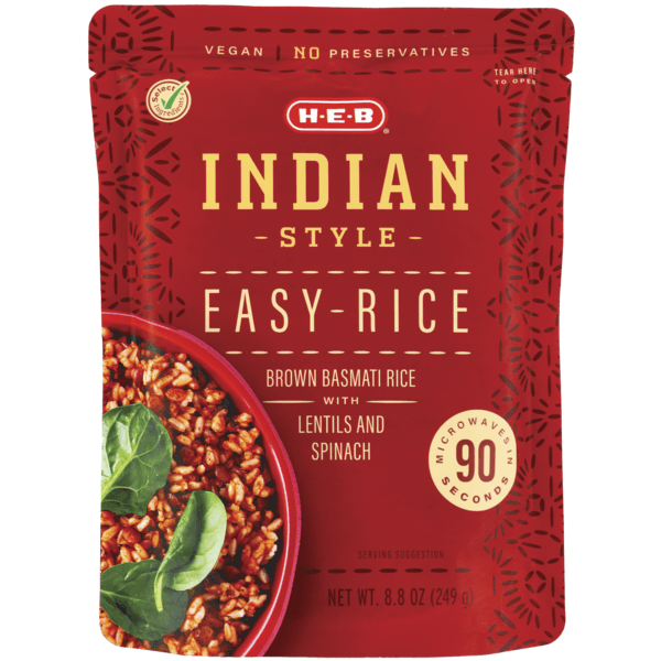 Heb Arroz Lentejas Y Espinacas Indian Style 249 G