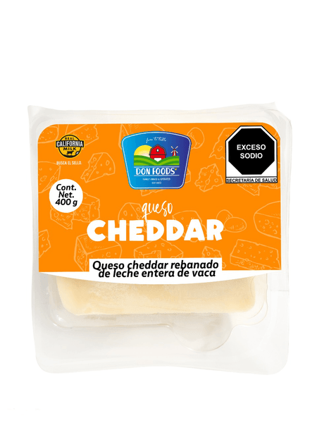 Queso Cheddar Rebanado 400 G