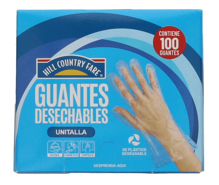 Hcf Guantes Desechables Unitalla 100 Pz
