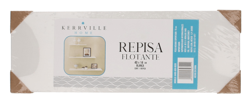Repisa Flotante 40x14cm Blanca 1 Pz