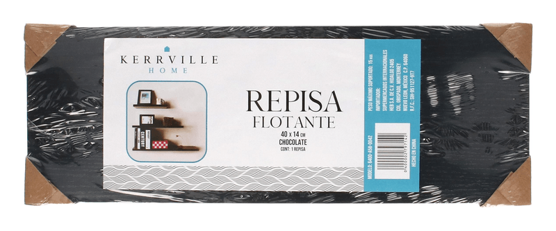 Repisa Flotante 40x14cm Chocolate 1 Pz