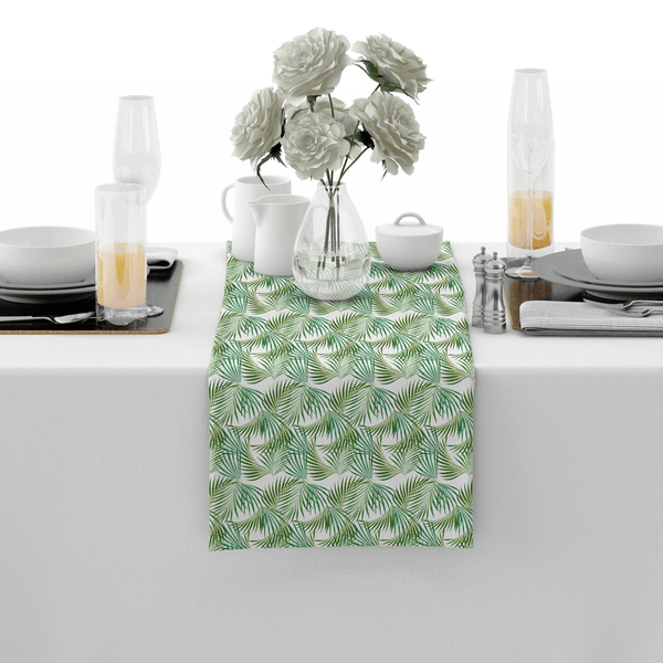 Camino De Mesa Loneta Pvc Verde 170x40cm 1 Pz
