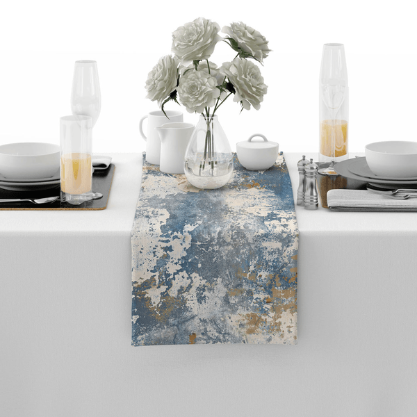 Camino De Mesa Loneta Azul 170x40cm 1 Pz