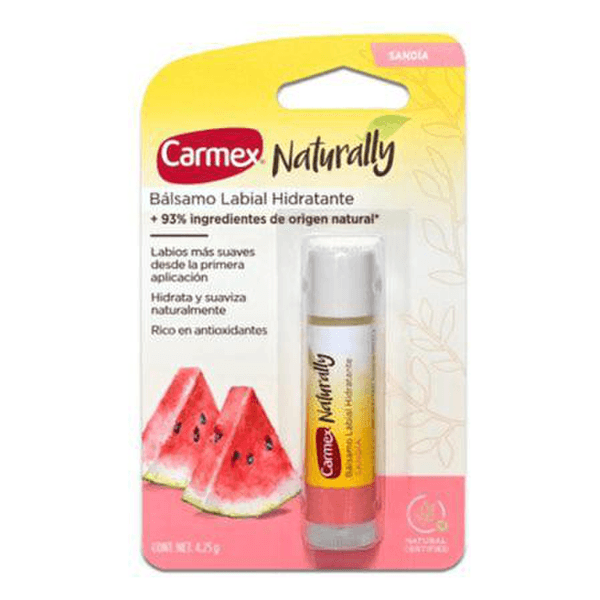 Carmex Bálsamo Labial Naturally Sandía 4.25 G