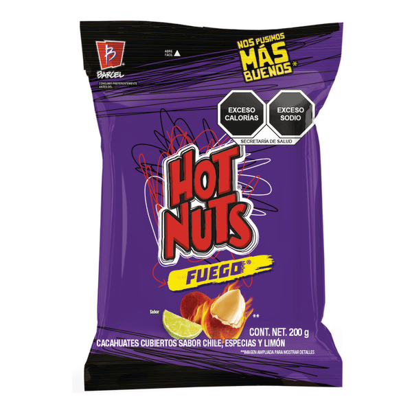 Cacahuates Hot Nuts Fuego 200 G