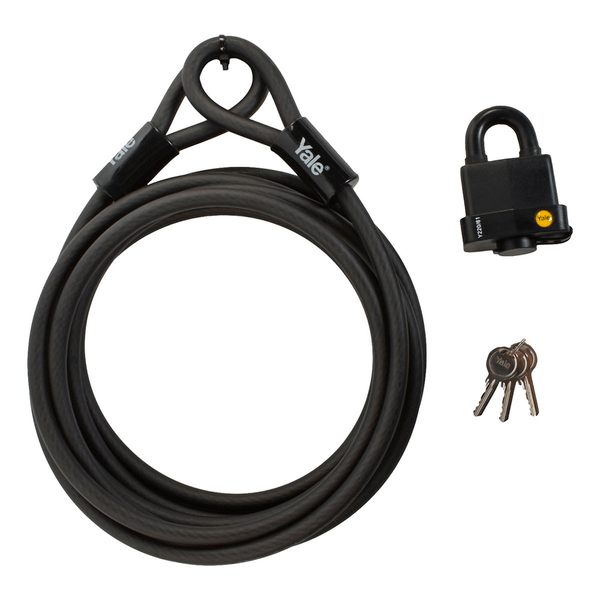 Cable Trenzado Yale Con Candado Diametro 11.2 Mm X Largo 4.5 M 1 Pz