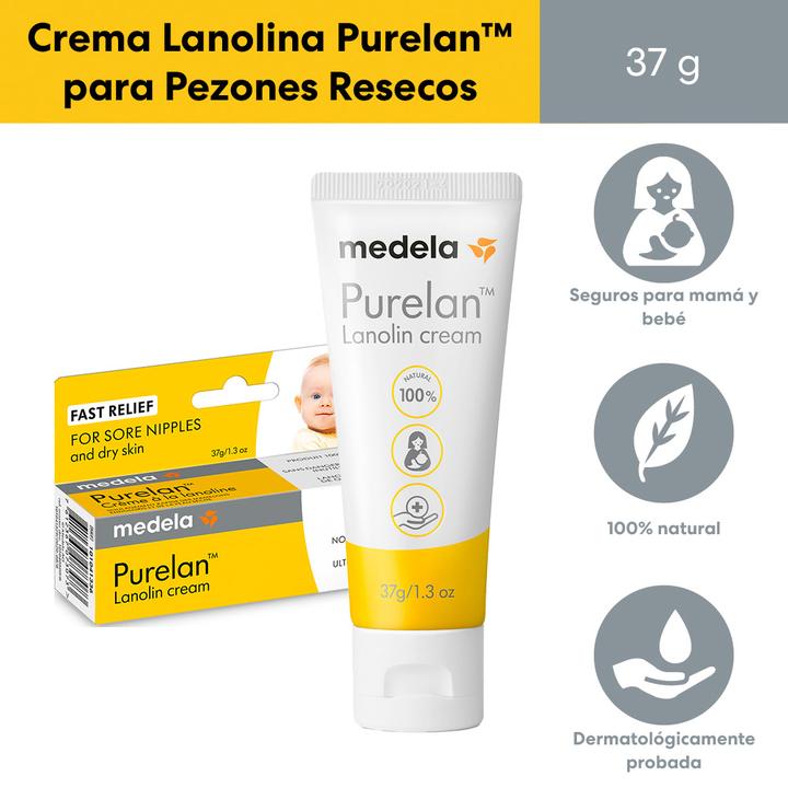 Crema De Lanolina Purelan Para Pezones 37 G