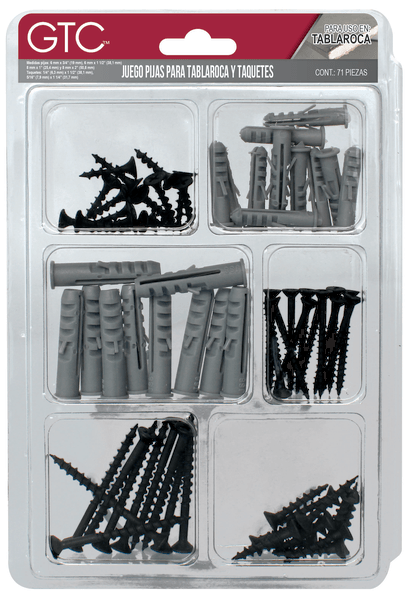 Juego De Pijas Y Taquetes Para Tablaroca 1 Pz