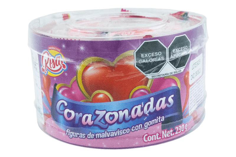 Risa Estuche Corazonadas Figuras De Malvavisco 230 G