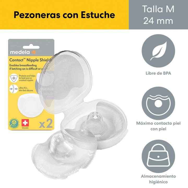 Pezoneras Para Lactancia Talla M 2 Pz