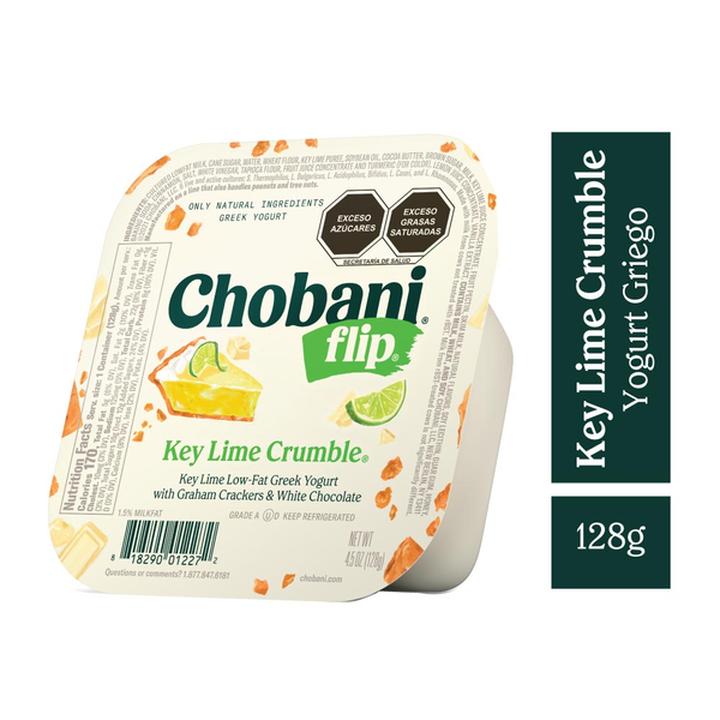 Chobani Yogurt Griego Flip Key Lime Crumble 128 G