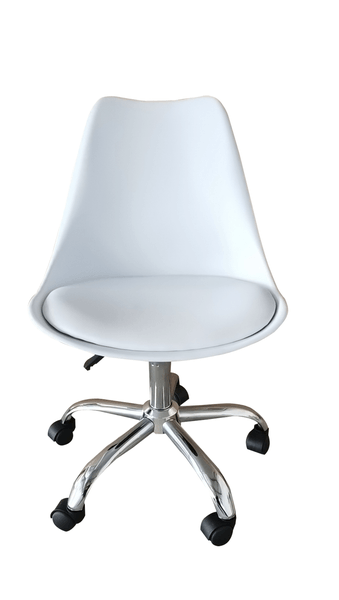 Kerrville Silla De Oficina Tulip Metal Color Blanco