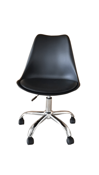 Kerrville Silla De Oficina Tulip Metal Color Negro