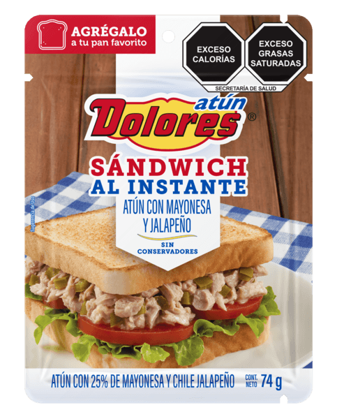 Atún Dolores Sandwich Al Instante Sobre 74 G