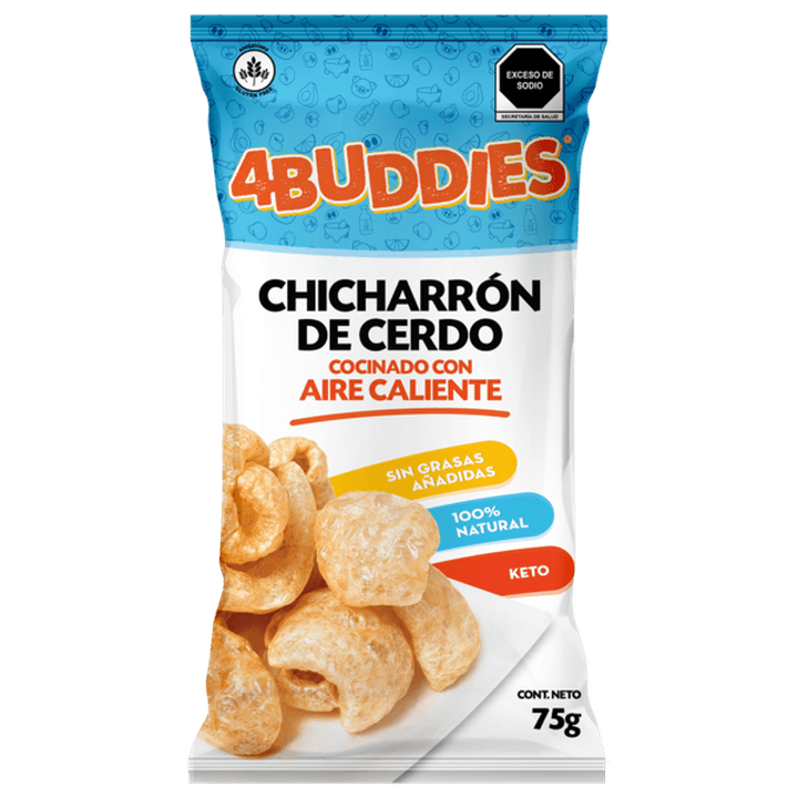 4 Buddies Chicharrón De Cerdo Natural 75 G
