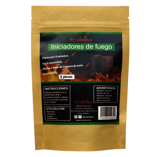 Ecobrasa Iniciador De Fuego Bolsa Con 2 Pz