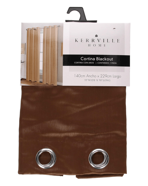 Cortina Para Ventana Elmont Brown Woven 1 Pz
