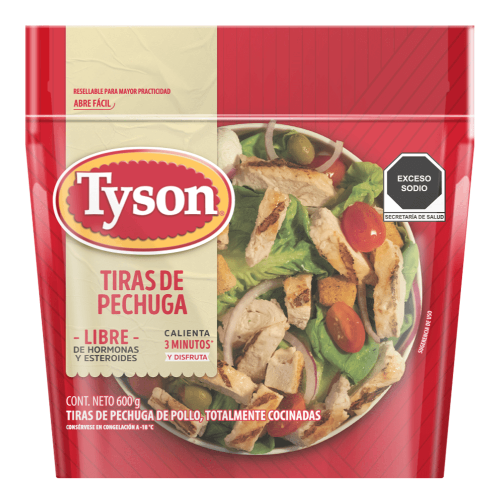 Tyson Tiras De Pechuga De Pollo 600 G