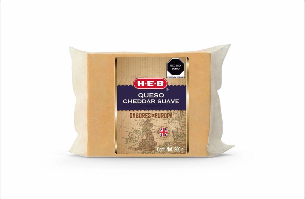 Heb Queso Cheddar Suave 200 G