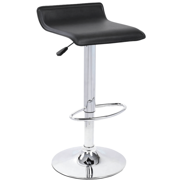 Banco Con Altura Ajustable Kerville Home Negro 41 1 Pz