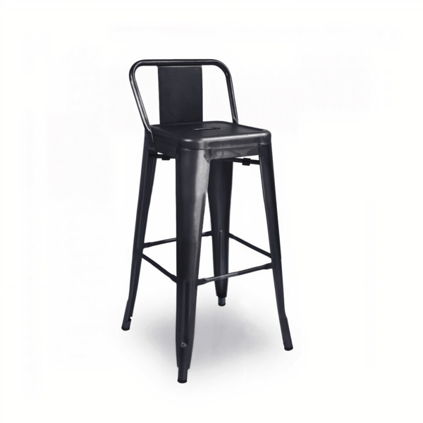 Kerrville Banco 44 X 44 Cm Metal Negro 1 Pz