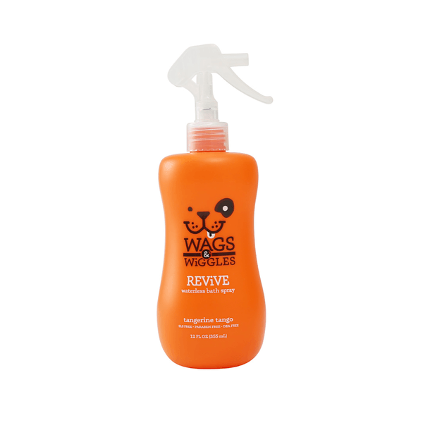 Baño En Seco Wags & Wiggles En Spray Para Gato Revive Tangerine Tango 355 Ml