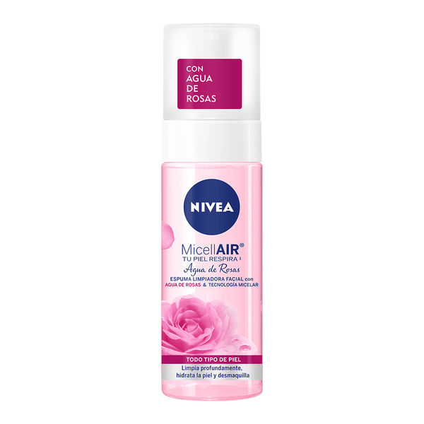 Nivea Espuma Facial Limpiadora Con Agua De Rosas 150 Ml