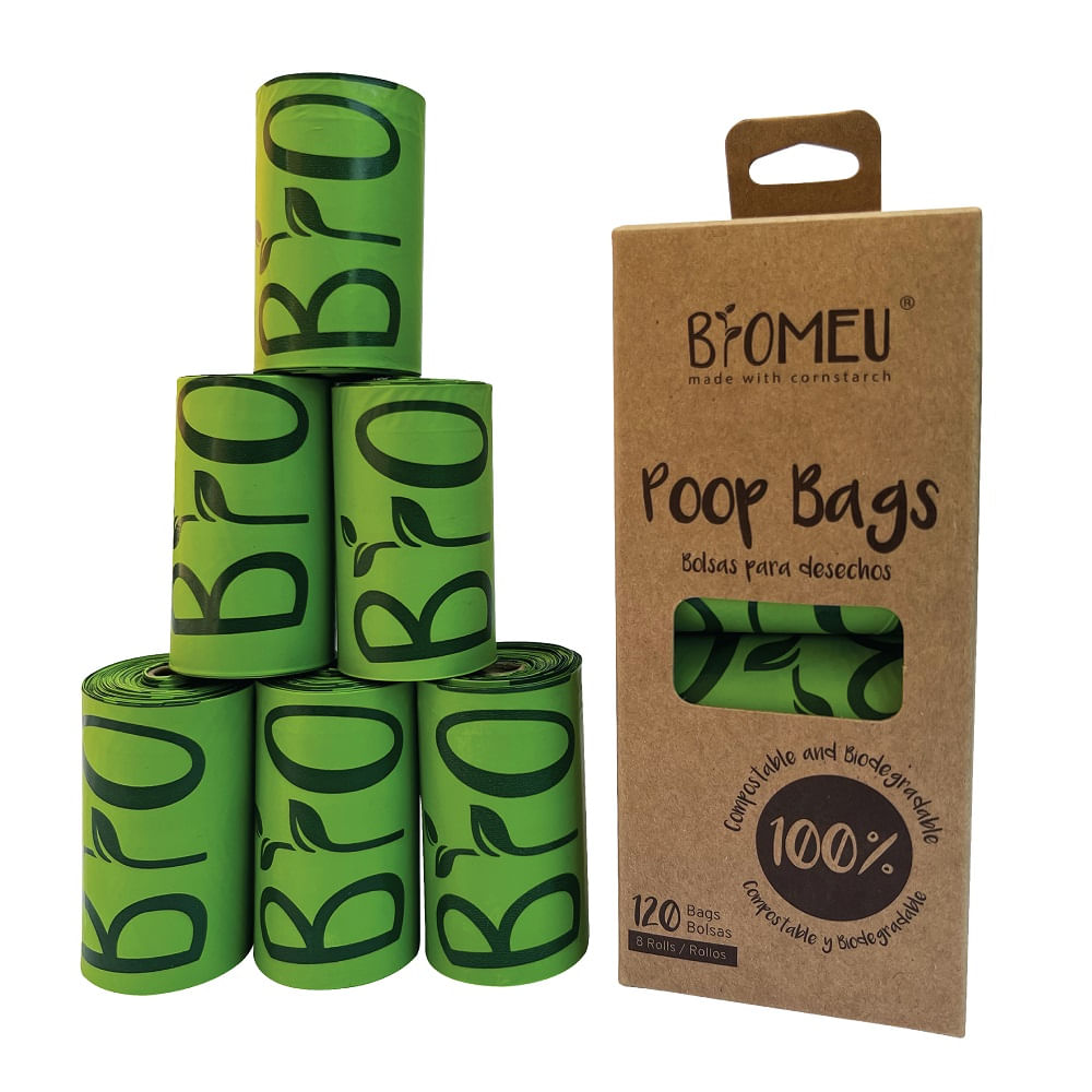 Bolsas Para Desechos Biomeu Compostables Y Biodegradables 120 Bolsas 1 Caja