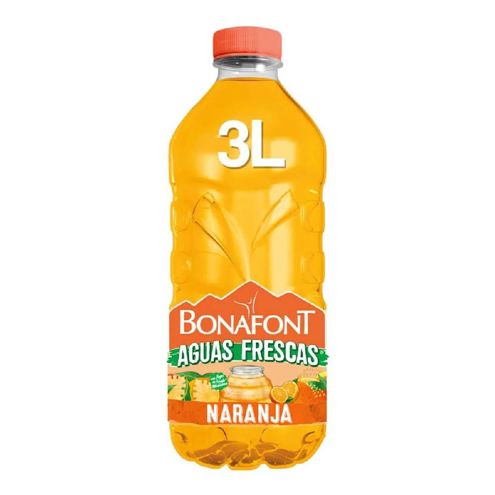 Bonafont Aguas Frescas Naranja 3 L