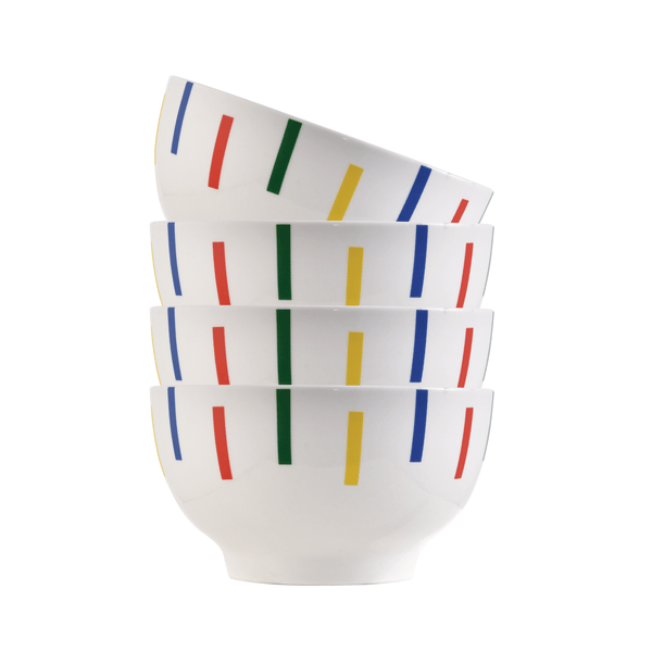 Set 4pc Bols Porcelana Po Mixed 650ml 1 Pz