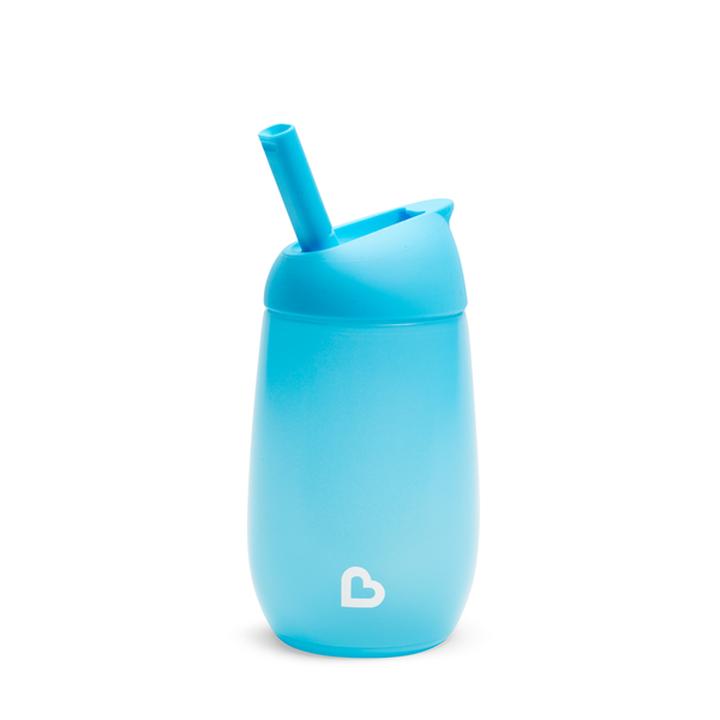 Munchkin Botella Con Popote Azul 1 Pz
